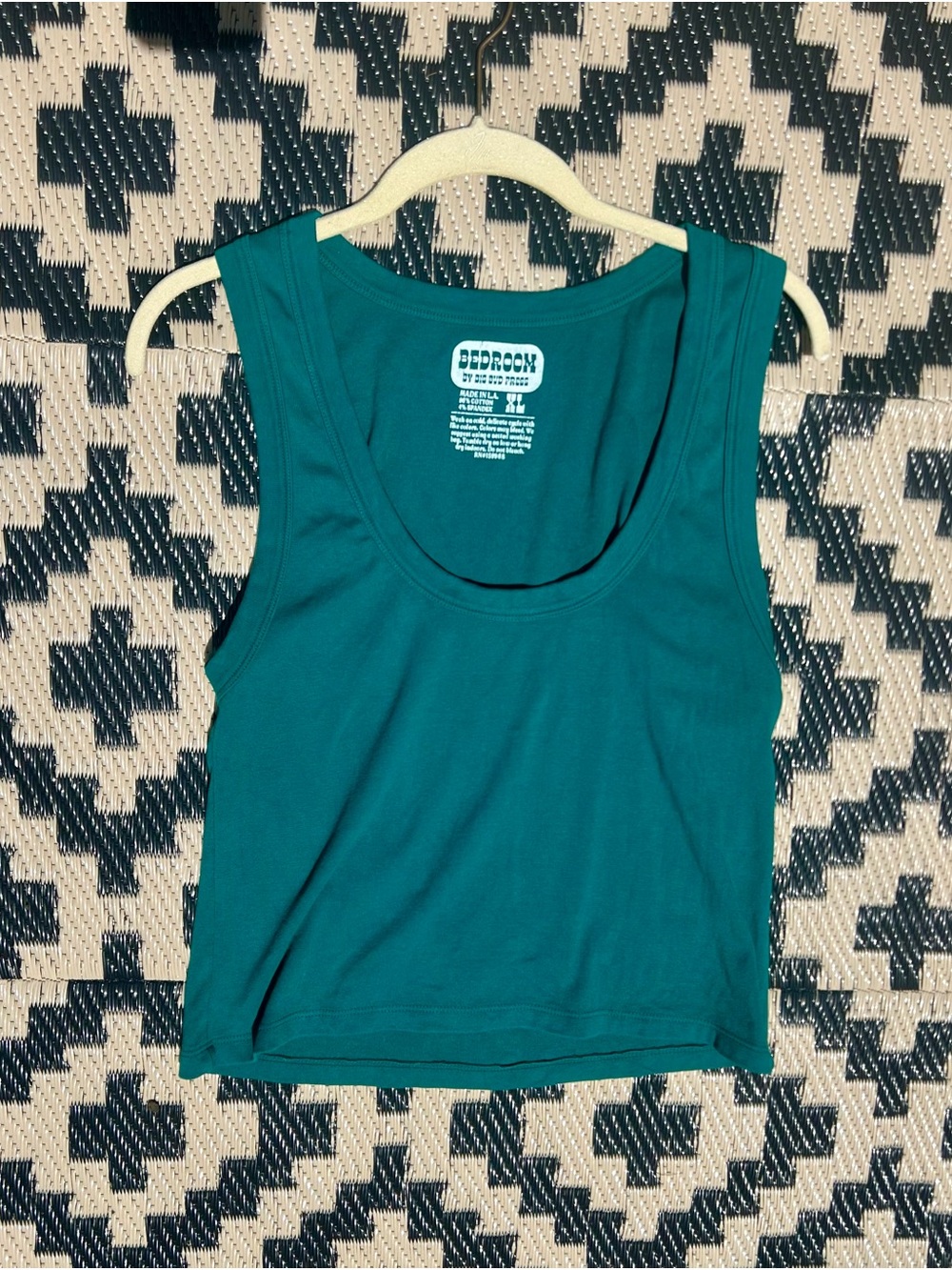 Big Bud Press - Crop Teal or Green Scoop Neck Tank Top